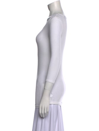 ATM Anthony Thomas Melillo Scoop Neck Three-Quarter Sleeve Top