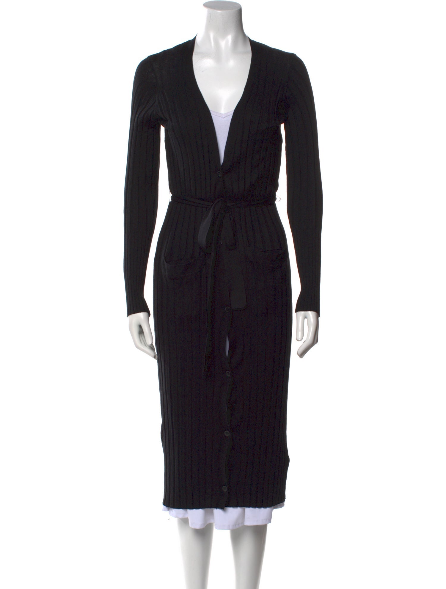 ATM Anthony Thomas Melillo Silk Plunge Neckline Sweater