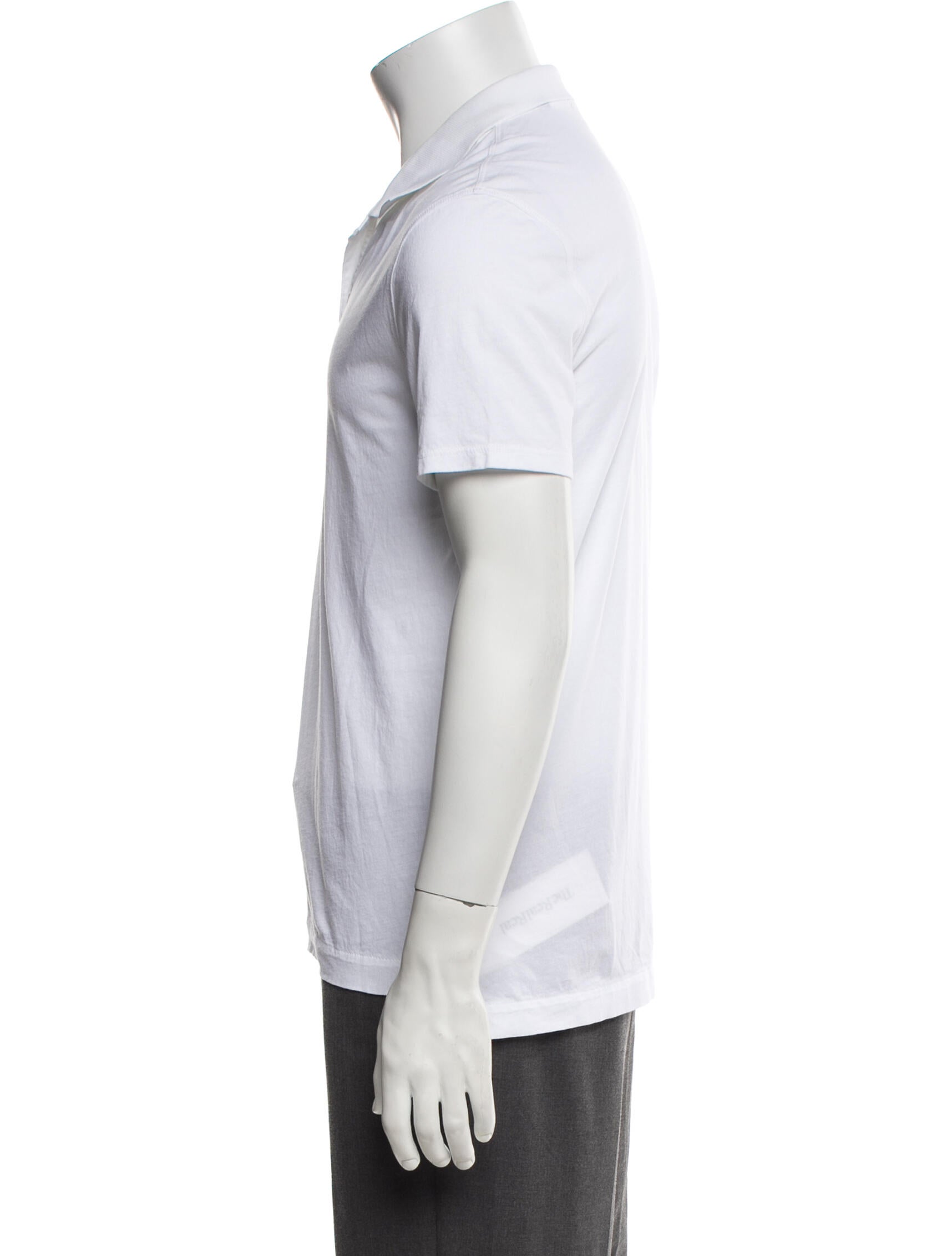 ATM Anthony Thomas Melillo Collar Short Sleeve Polo Shirt