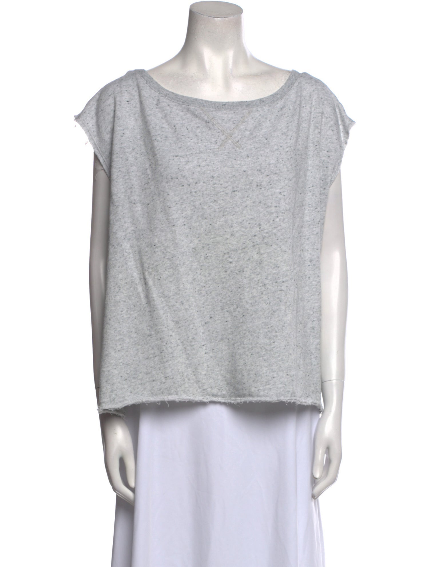 ATM Anthony Thomas Melillo Scoop Neck Short Sleeve Top