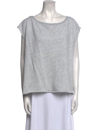 ATM Anthony Thomas Melillo Scoop Neck Short Sleeve Top