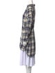 ATM Anthony Thomas Melillo Plaid Print Long Sleeve Tunic
