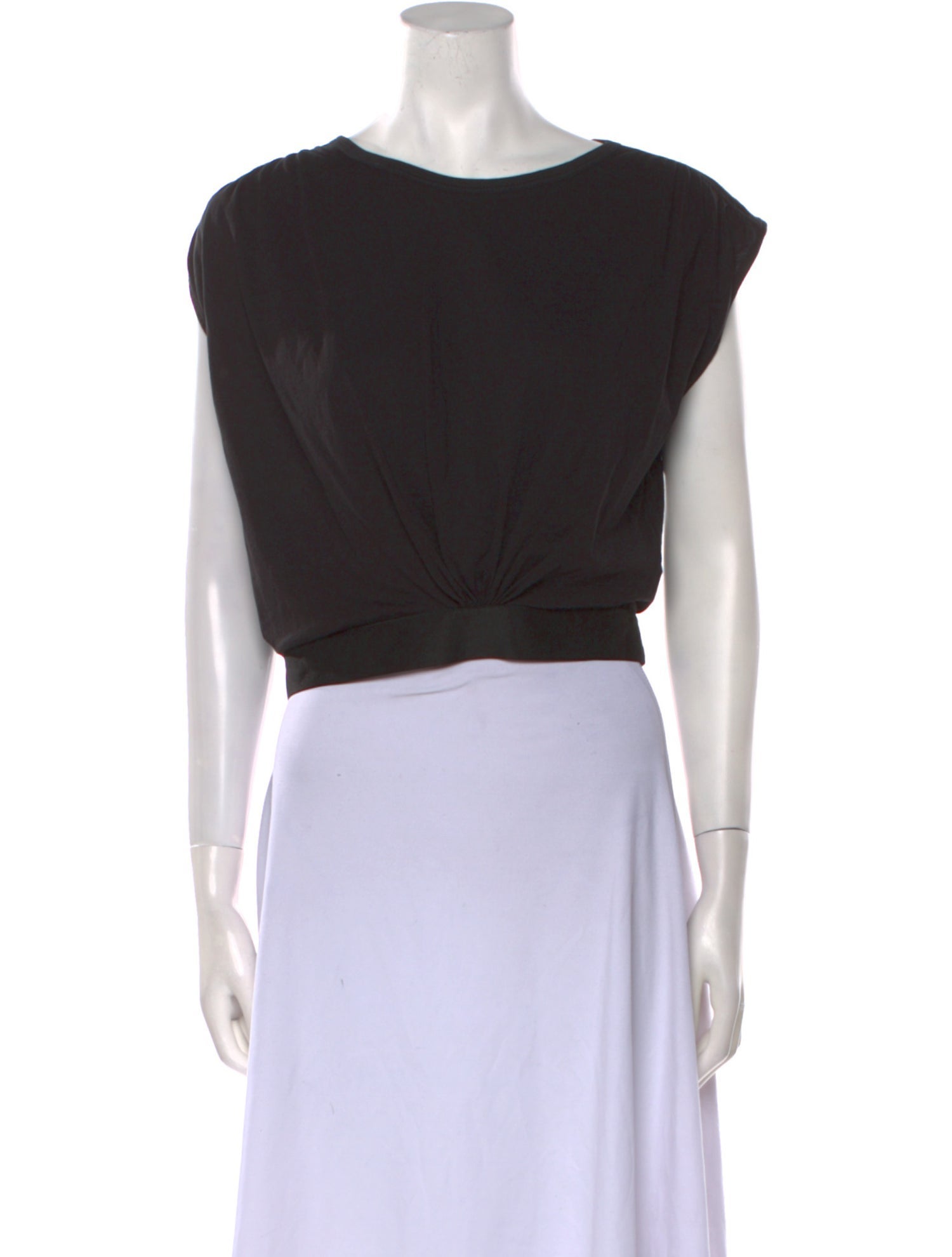 ATM Anthony Thomas Melillo Bateau Neckline Short Sleeve Crop Top w/ Tags