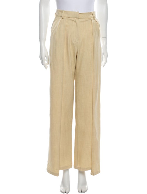 Atoir Wide Leg Pants Yellow