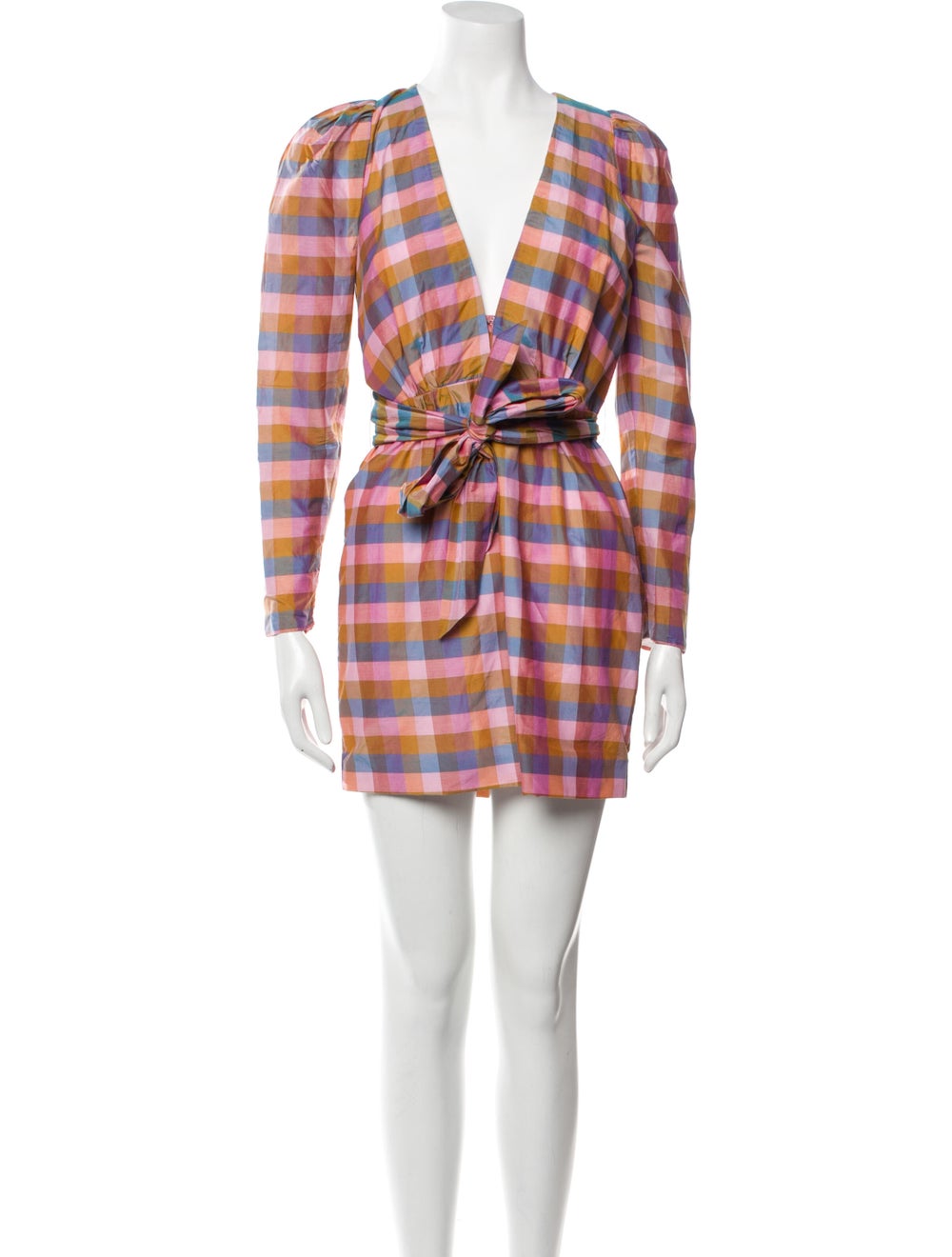 Atoir Plaid Print Mini Dress - image 1