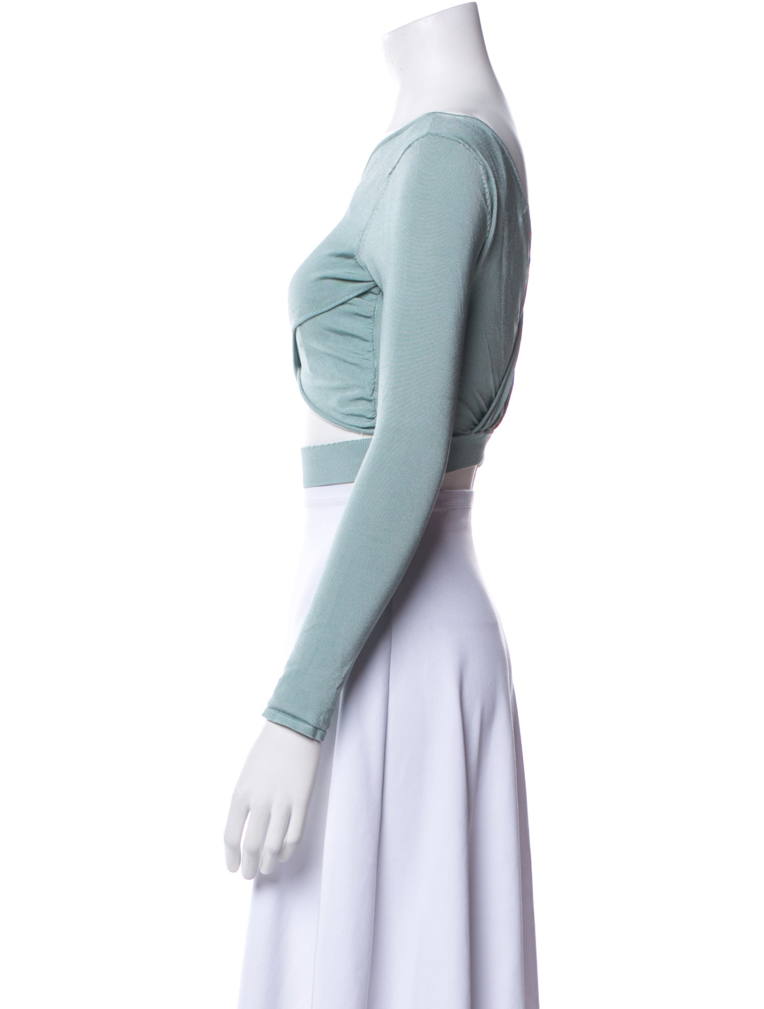 Atoir V-Neck Long Sleeve Crop Top