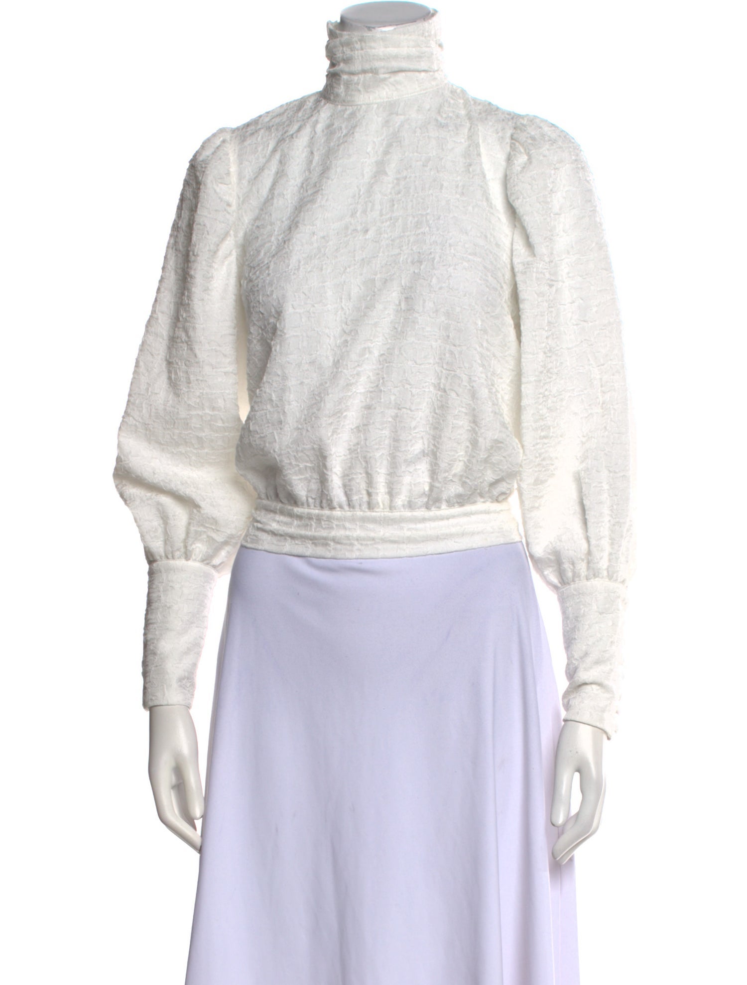 Atoir Mock Neck Long Sleeve Blouse