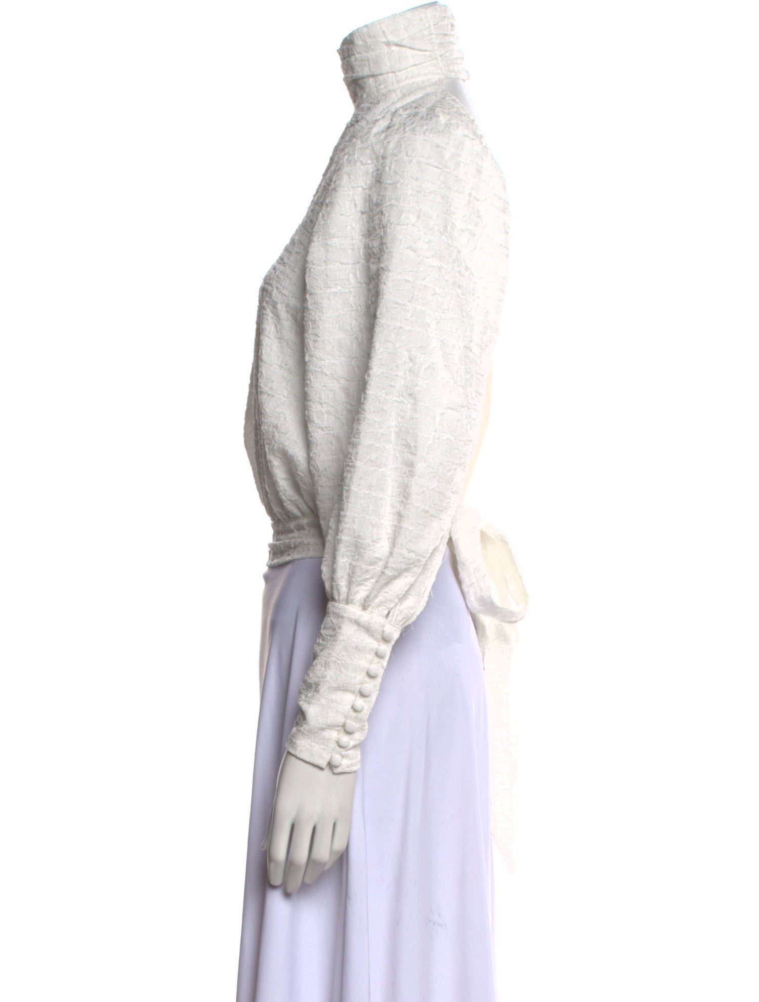 Atoir Mock Neck Long Sleeve Blouse