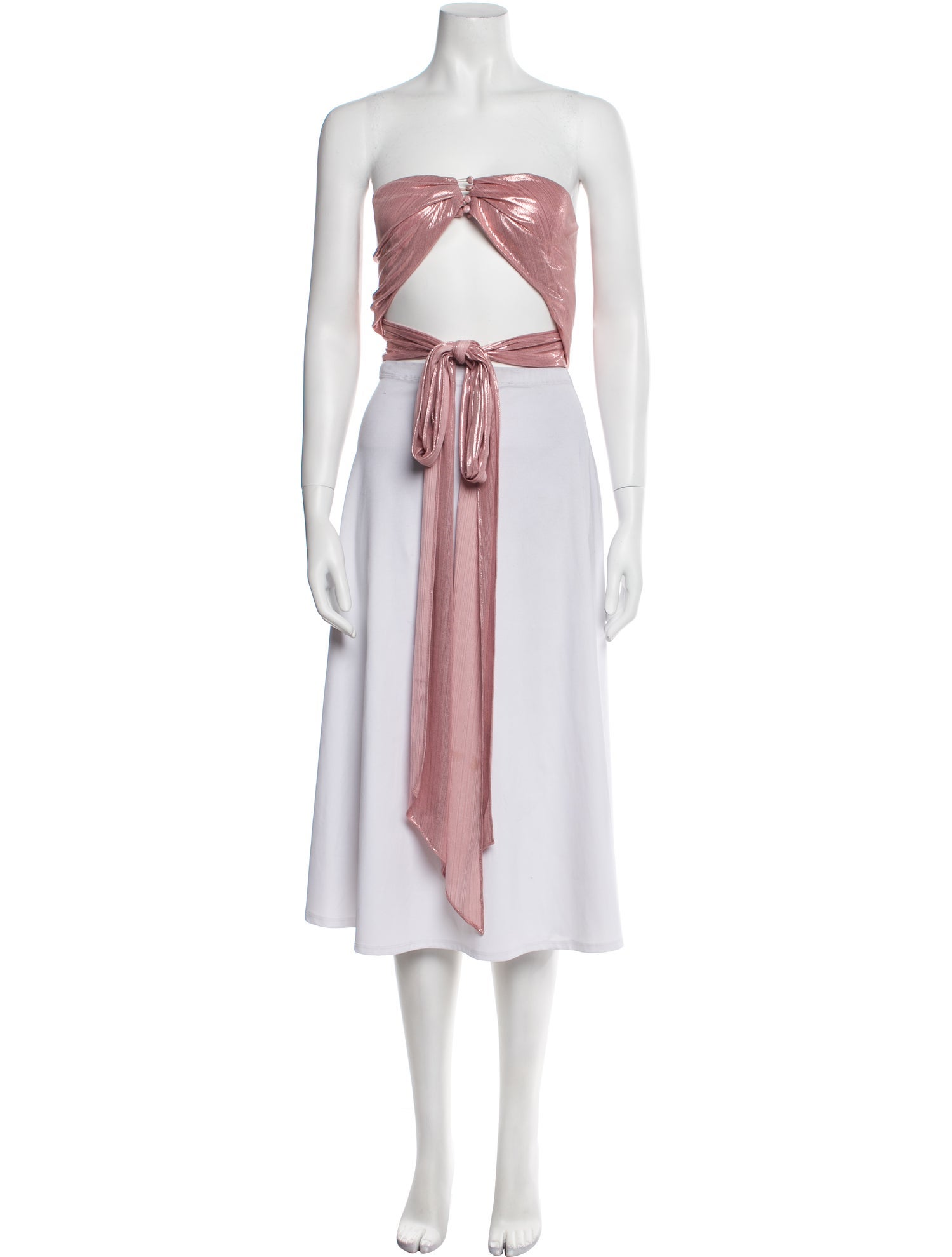 Atoir Strapless Crop Top