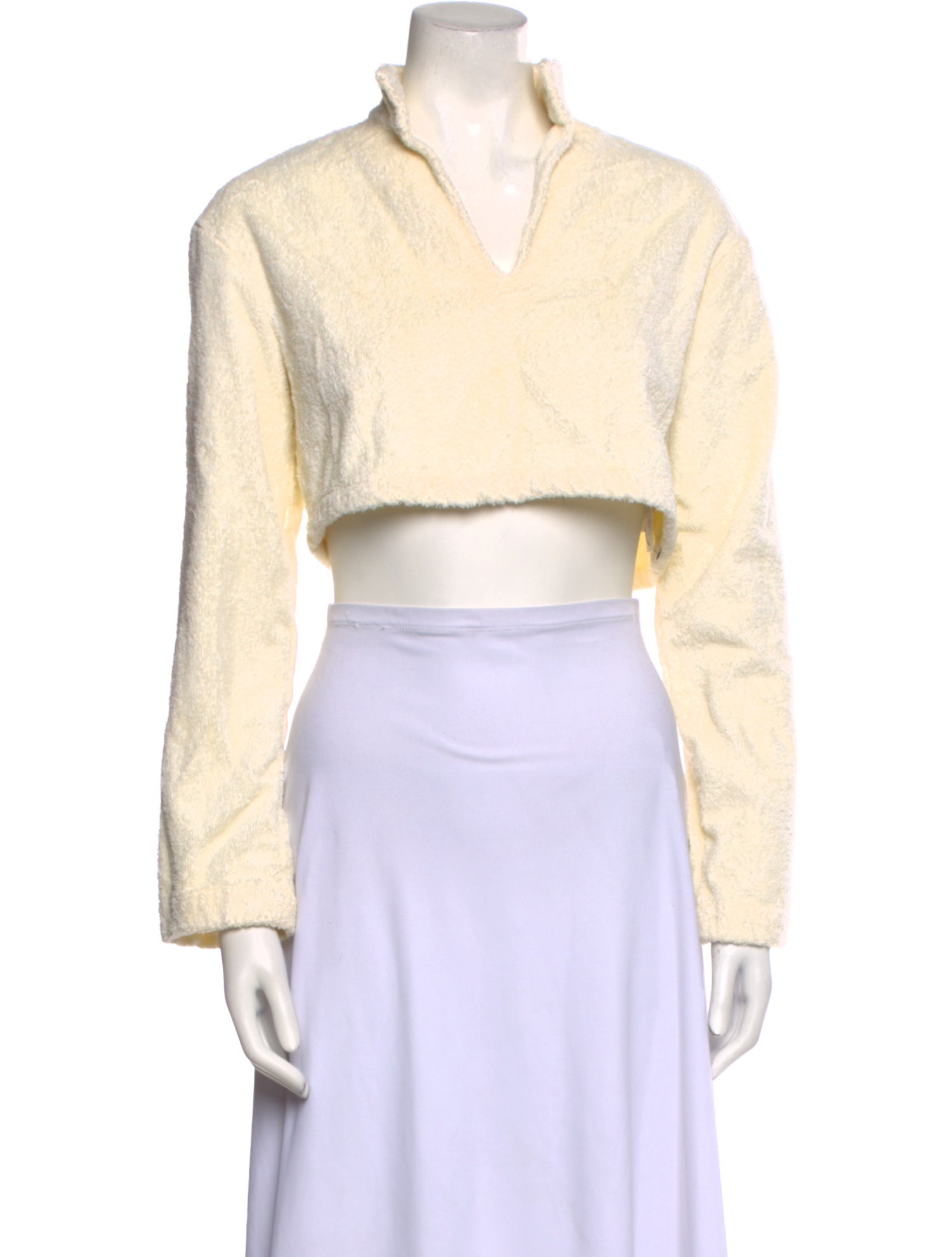 Atoir Mock Neck Long Sleeve Crop Top