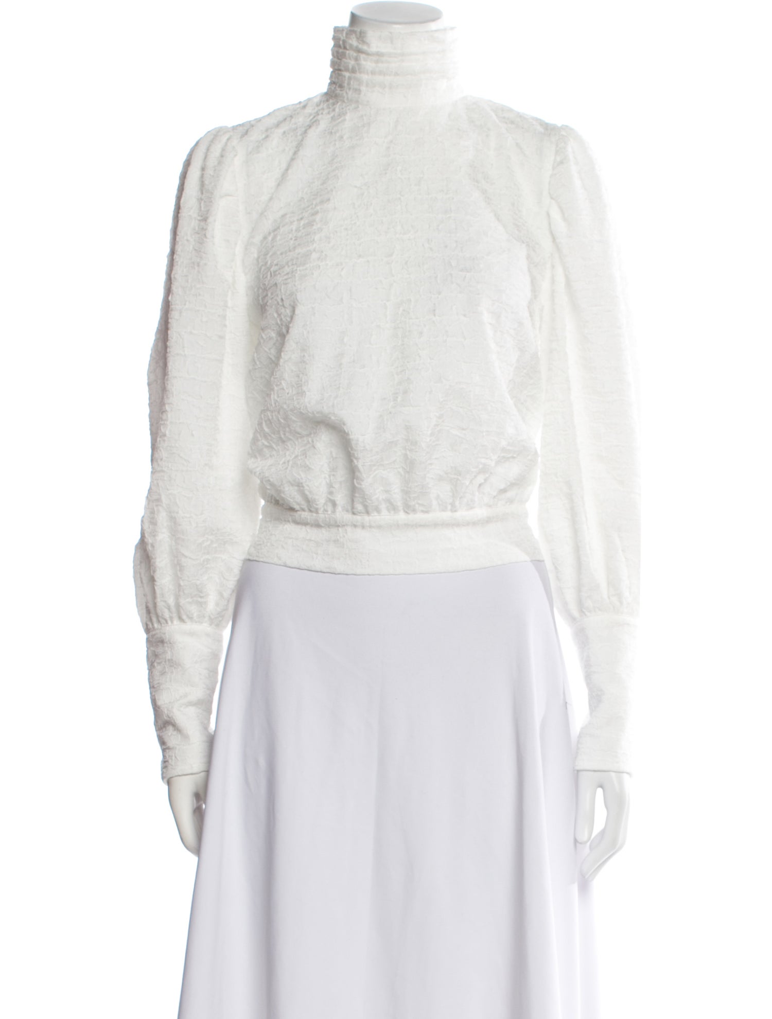 Atoir Mock Neck Long Sleeve Crop Top