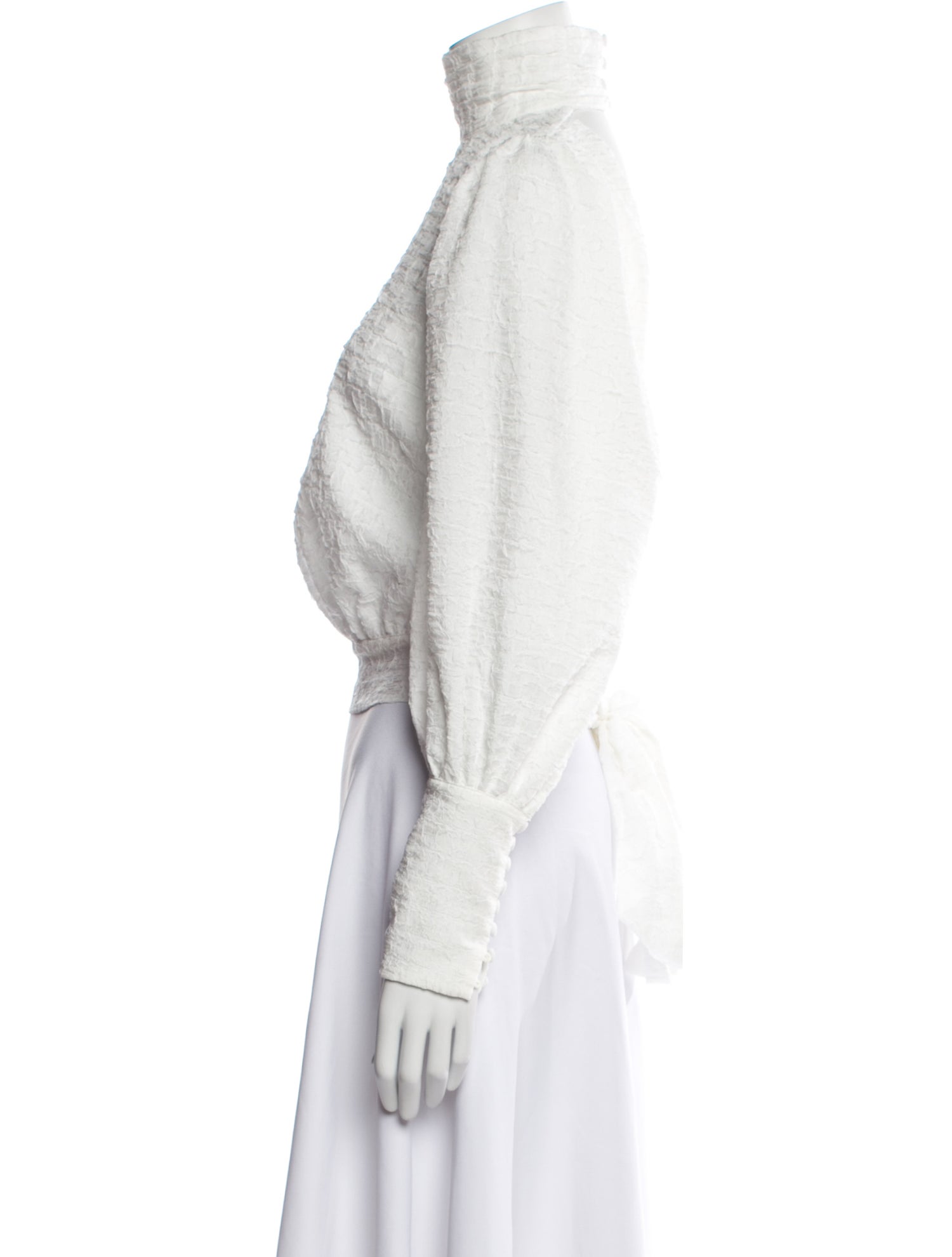 Atoir Mock Neck Long Sleeve Crop Top