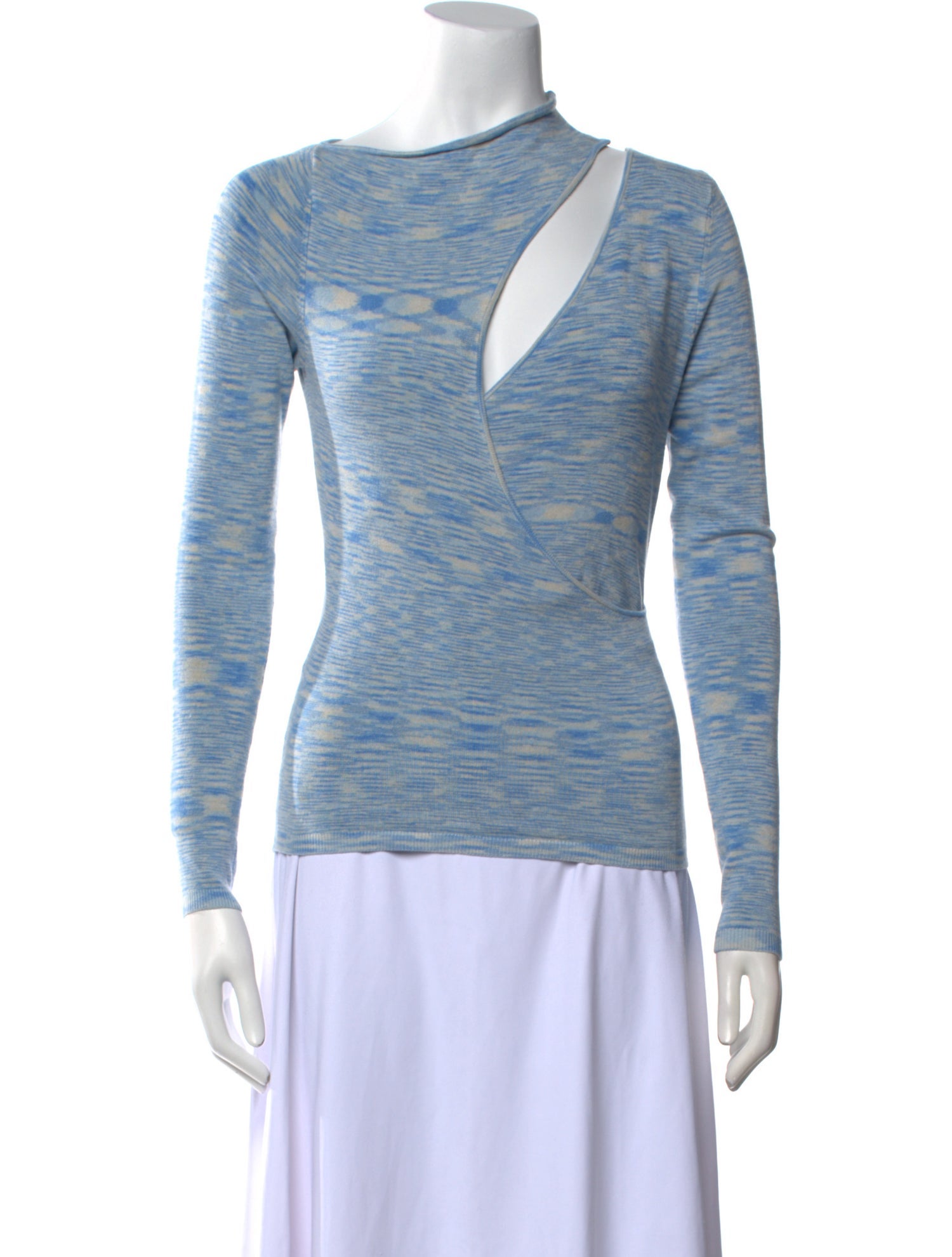 Atoir Printed Cowl Neck Top