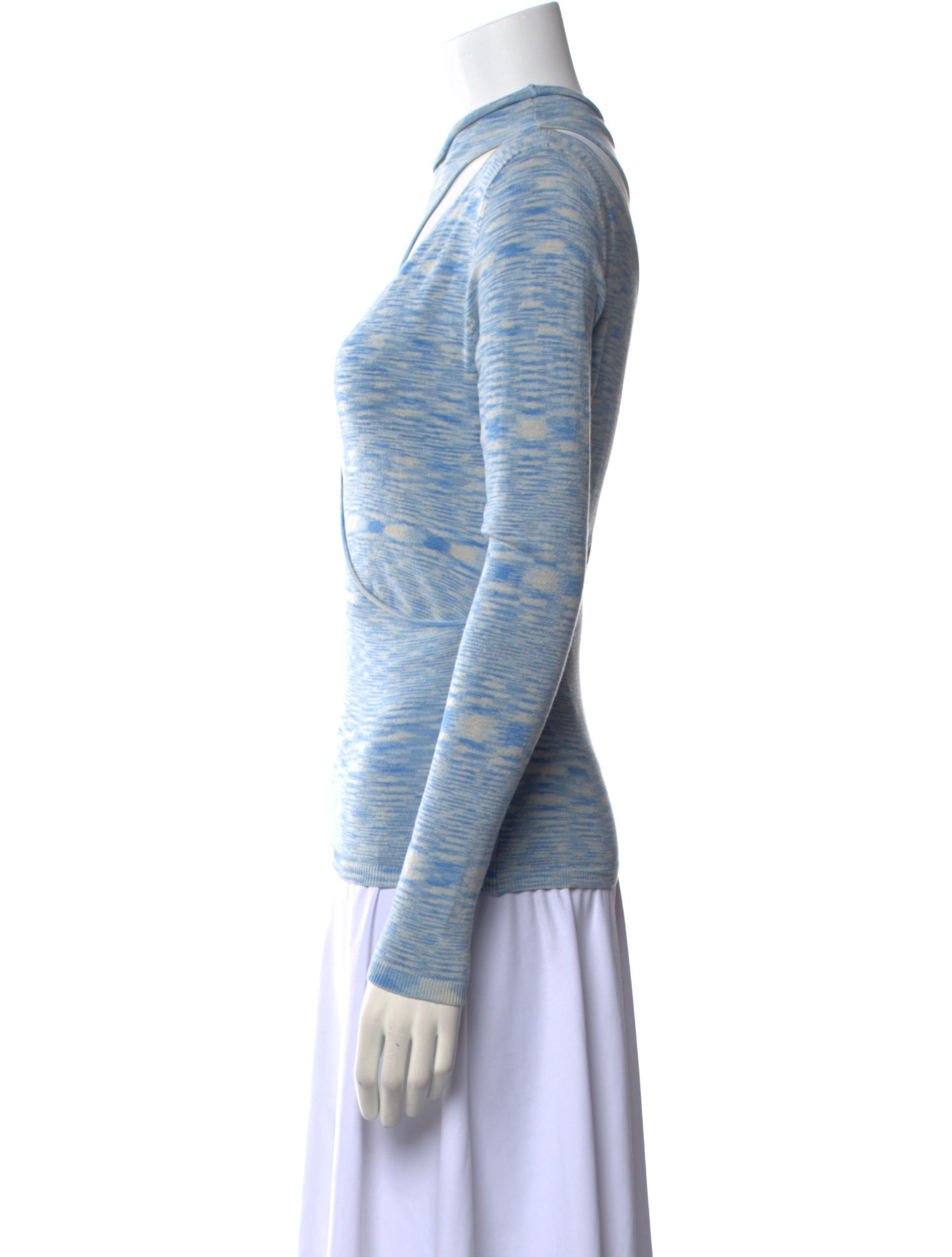 Atoir Printed Cowl Neck Top