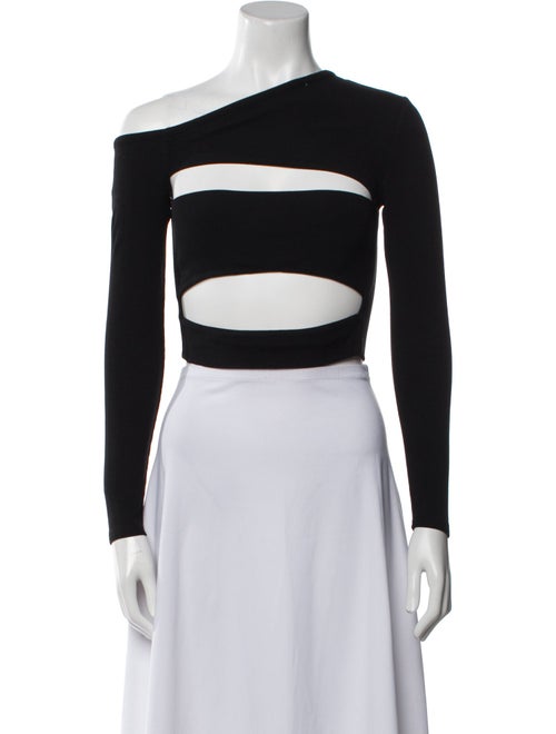 Atoir One-Shoulder Long Sleeve Crop Top