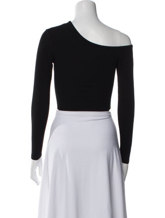 Atoir One-Shoulder Long Sleeve Crop Top