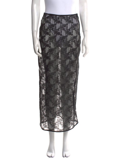 Atoir Floral Print Midi Length Skirt