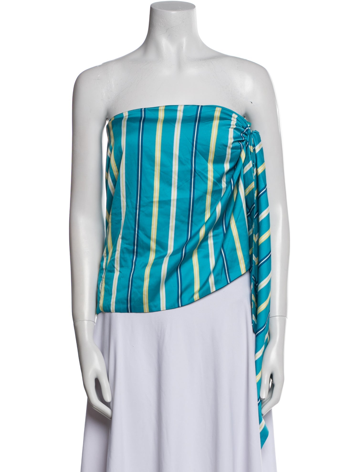 Atoir Striped Strapless Blouse