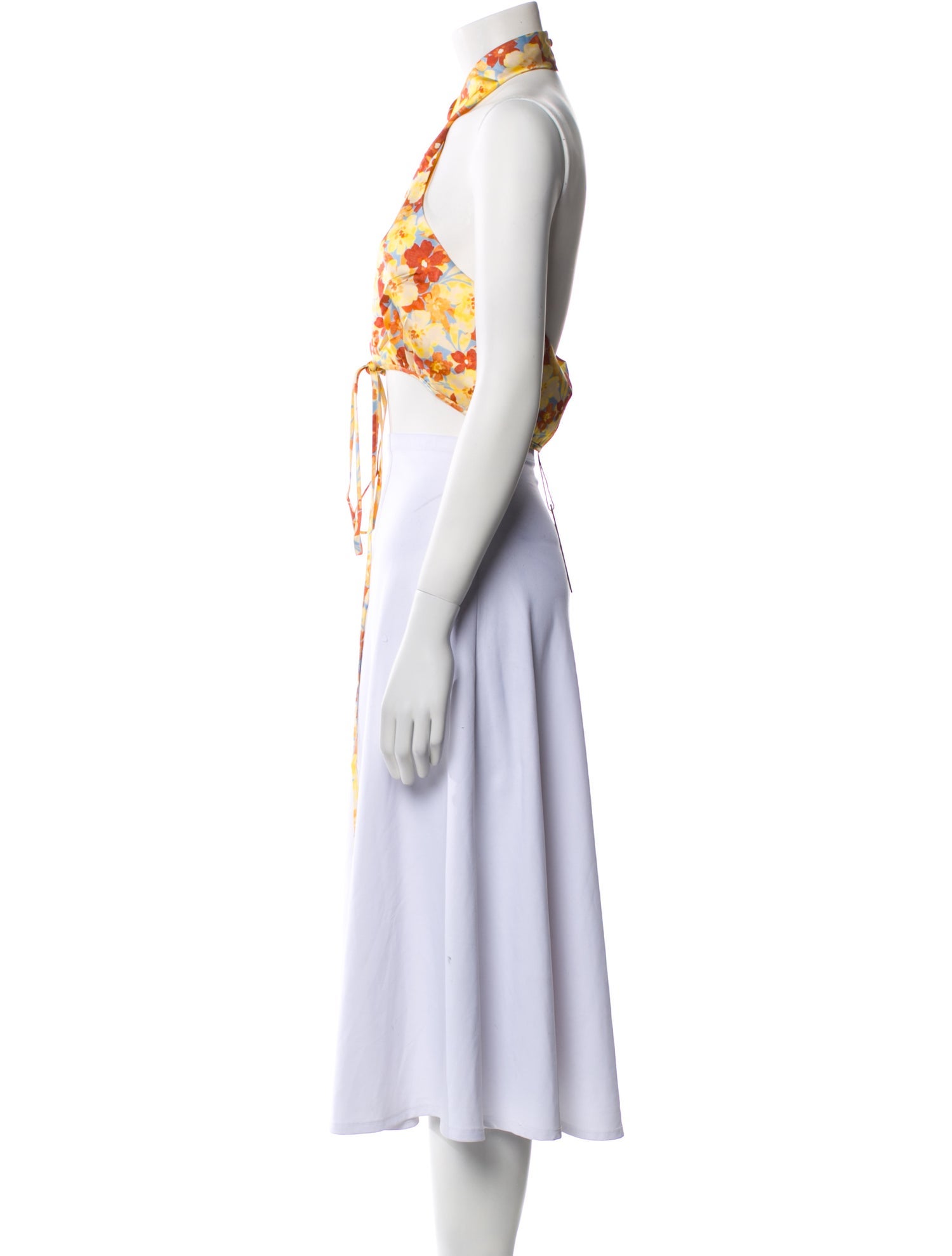 Atoir Floral Print Halterneck Crop Top w/ Tags