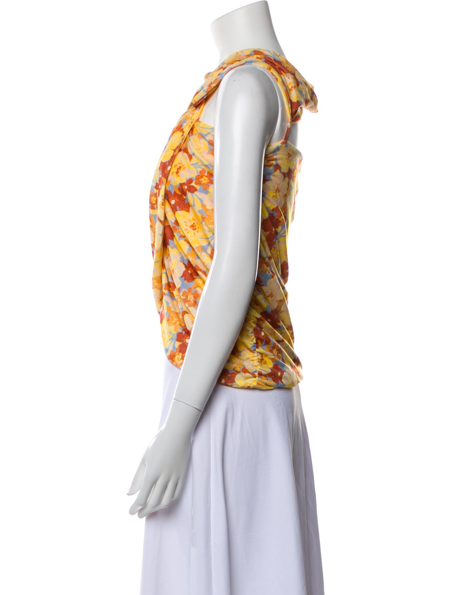 Atoir Printed Cowl Neck Crop Top w/ Tags