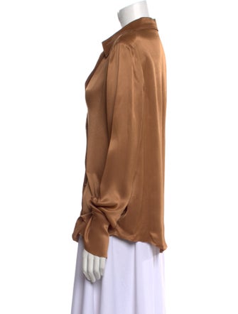 Atoir V-Neck Long Sleeve Button-Up Top