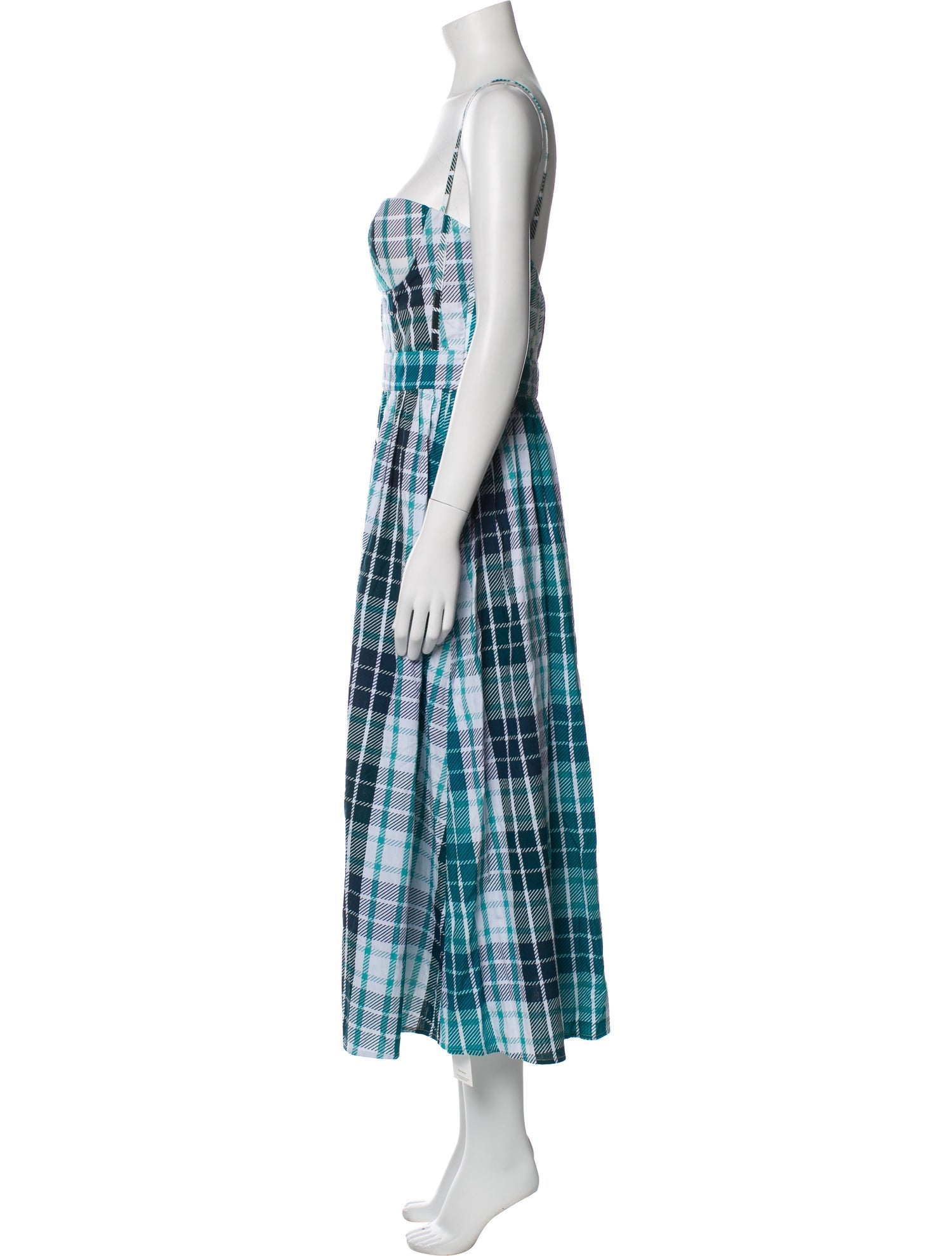 Atoir Plaid Print Long Dress