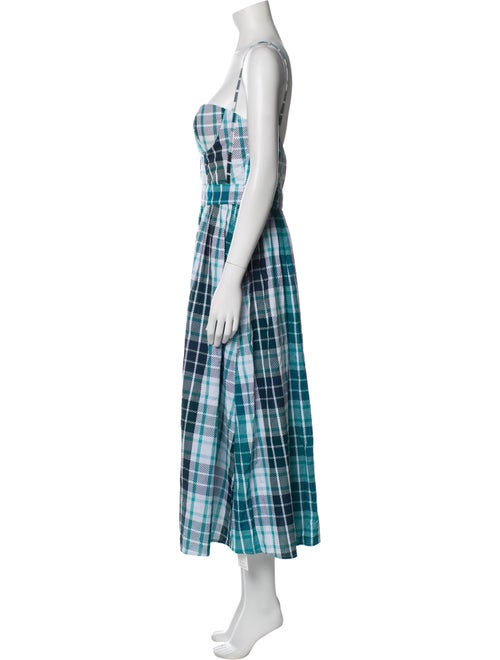Atoir Plaid Print Long Dress