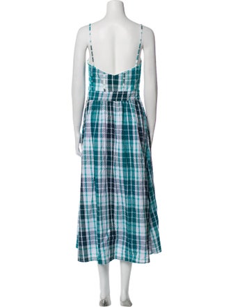 Atoir Plaid Print Long Dress