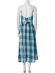 Atoir Plaid Print Long Dress