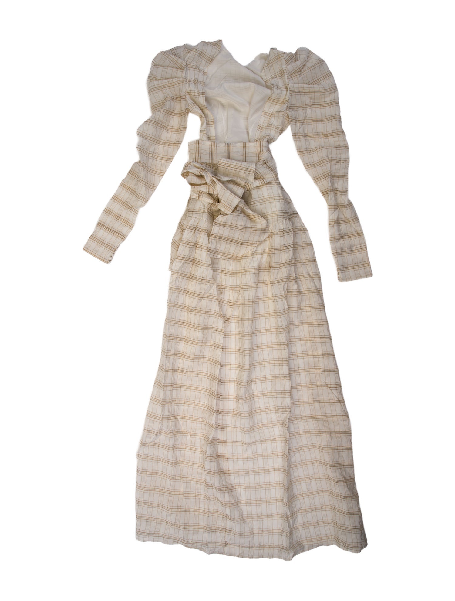 Atoir Plaid Print Midi Length Dress w/ Tags