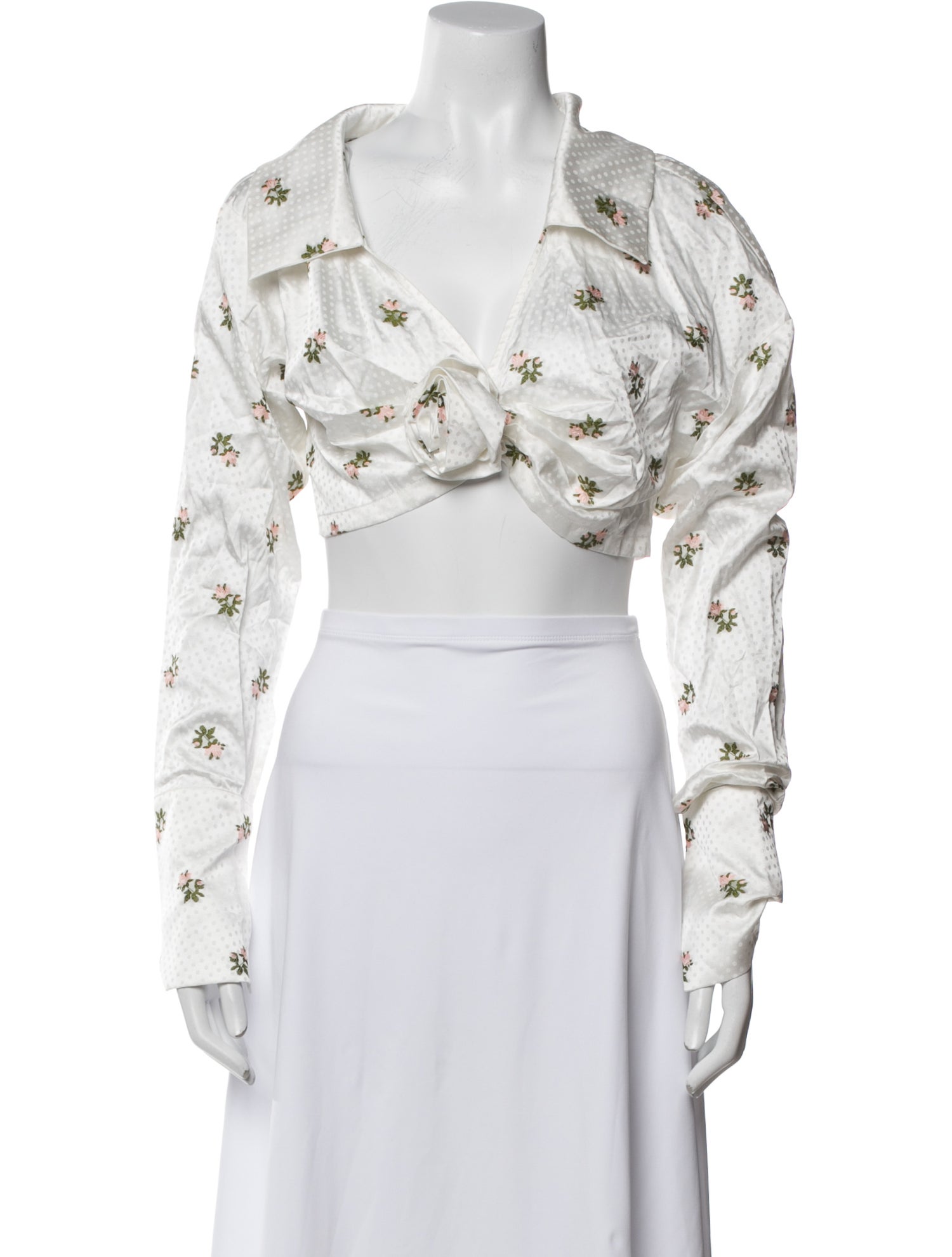 Atoir Printed V-Neck Crop Top w/ Tags