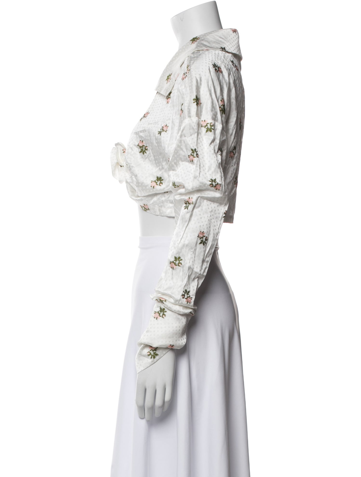 Atoir Printed V-Neck Crop Top w/ Tags