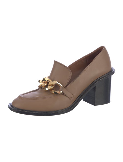 ATP Atelier Leather Chain-Link Accents Pumps