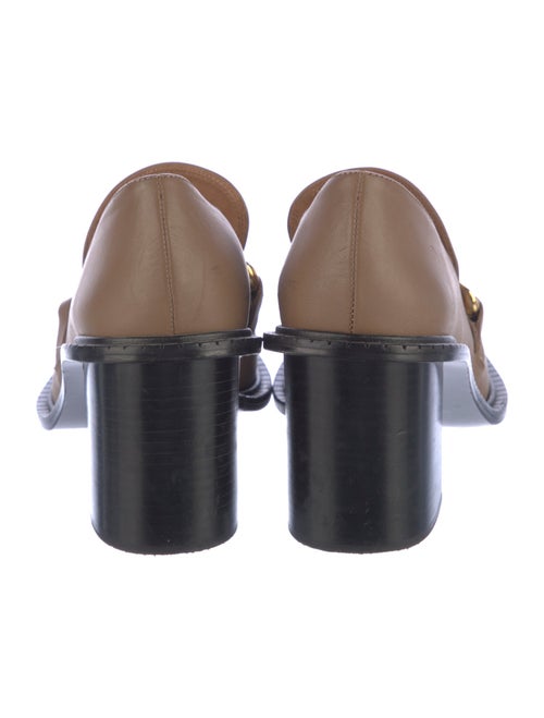 ATP Atelier Leather Chain-Link Accents Pumps