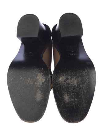 ATP Atelier Leather Chain-Link Accents Pumps