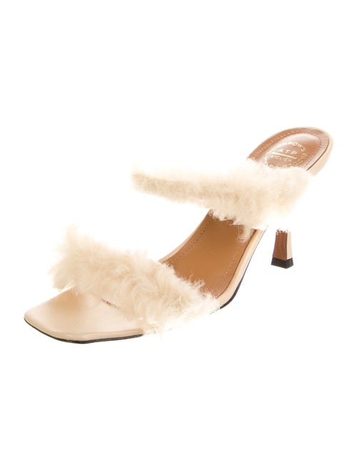 ATP Atelier Leather Floral Print Slides