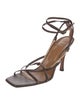 ATP Atelier Leather Chain-Link Accents Sandals