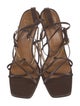 ATP Atelier Leather Chain-Link Accents Sandals