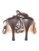 ATP Atelier Leather Chain-Link Accents Sandals