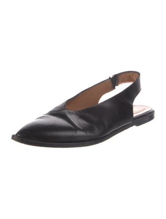 ATP Atelier Leather Slingback Flats