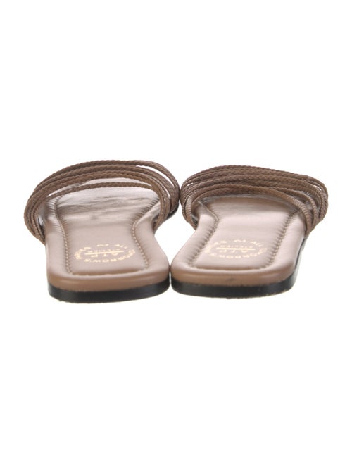 ATP Atelier Leather Braided Accents Slides