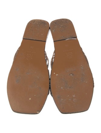 ATP Atelier Leather Braided Accents Slides