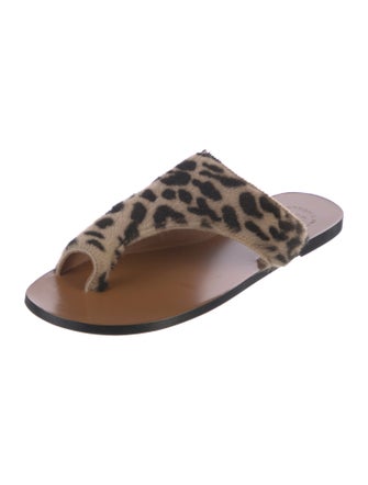 ATP Atelier Ponyhair Animal Print Slides