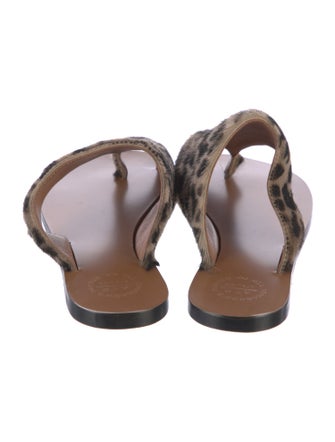 ATP Atelier Ponyhair Animal Print Slides