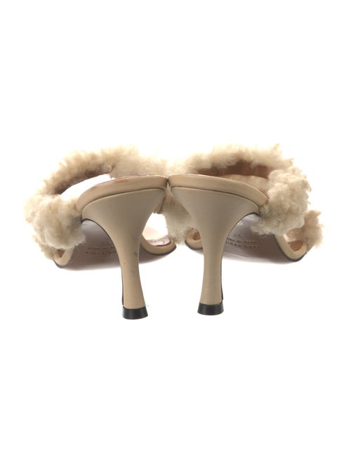 ATP Atelier Lambswool Fur Trim Slides