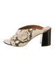 ATP Atelier Leather Animal Print Slides
