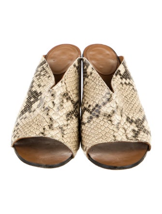 ATP Atelier Leather Animal Print Slides