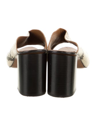 ATP Atelier Leather Animal Print Slides