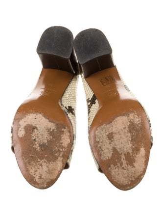 ATP Atelier Leather Animal Print Slides
