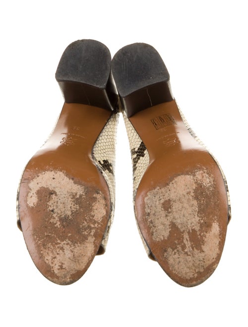 ATP Atelier Leather Animal Print Slides